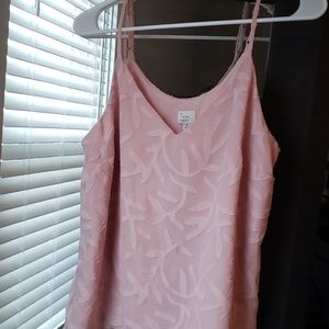 Light pink textured tank